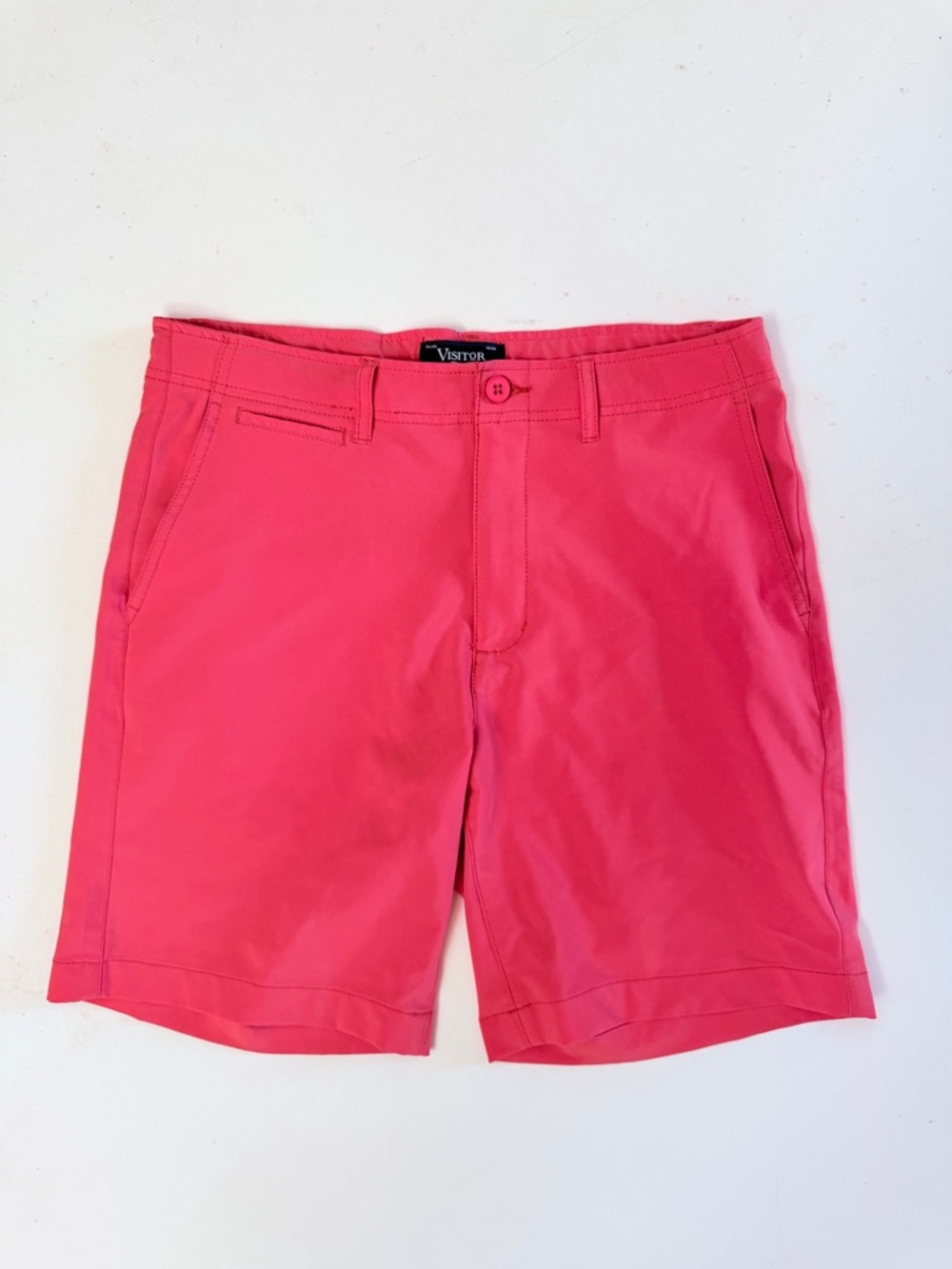 Visitor coral nylon shorts